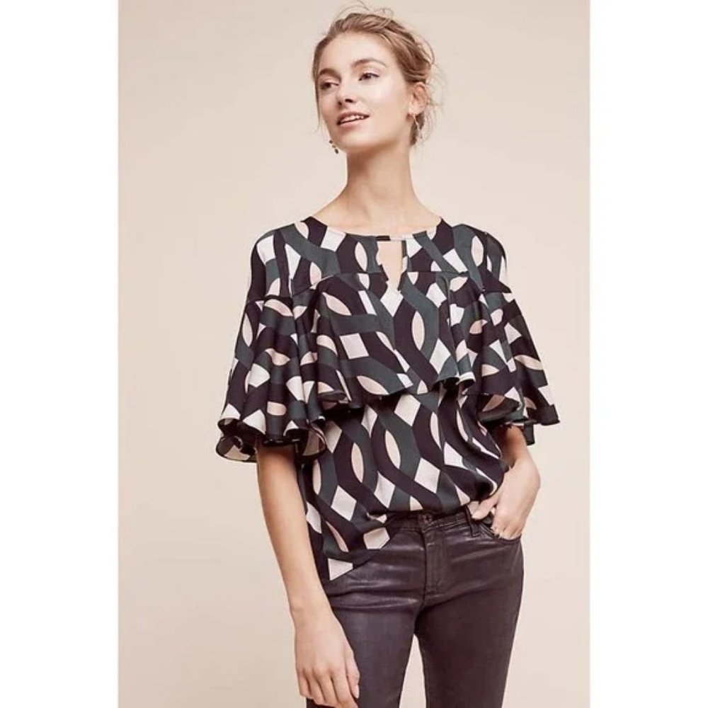 Anthropologie Sunday in Brooklyn Deluna Tiered Blouse